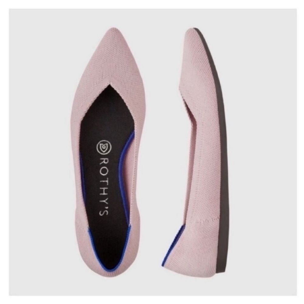Rothy’s petal pink retired color flats size 6.5